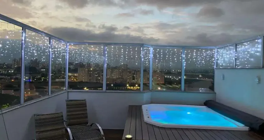 Cobertura com 3 dormitórios à venda, 180 m² por r$ 799.000,00 - utinga - santo andré/sp