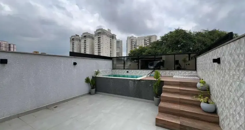 Cobertura com 2 dormitórios à venda e locacao , 120 m² por r$ 845.000,00 - campestre - santo andré/sp