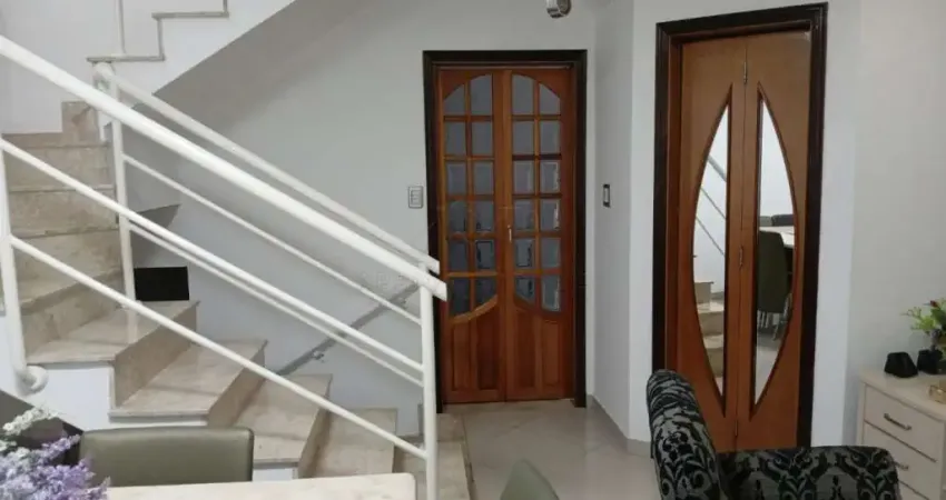 Belíssimo sobrado de 135m², à venda em condomínio fechado- vila américa- santo andré/sp