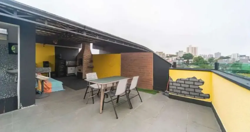 Cobertura com 1 dormitório,90 m² todo planejado vila alice - santo andré/sp