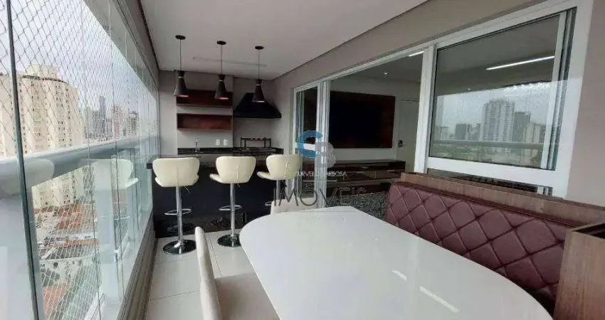 Apartamento com 3 dormitórios, 127 m² - venda por R$ 1.850.000,00 ou aluguel por R$ 18.093,74/mês - Tatuapé - São Paulo/SP