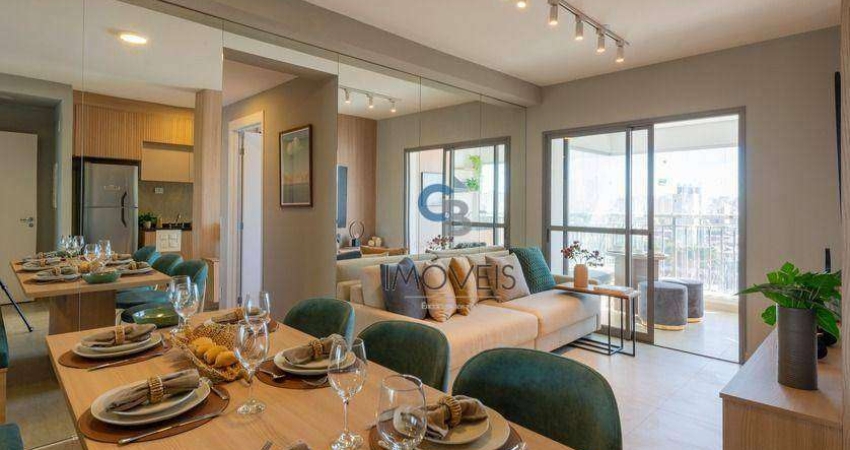 Apartamento com 2 dormitórios à venda, 64 m² por R$ 750.000,00 - Belém - São Paulo/SP