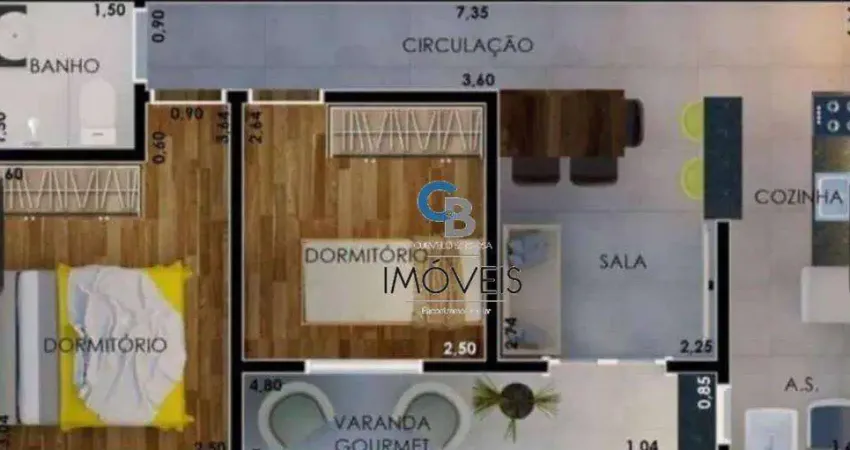 Apartamento com 2 dormitórios à venda, 68 m² por R$ 360.000,00 - Vila Carrão - São Paulo/SP