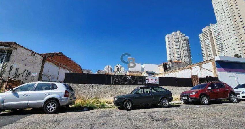 Terreno à venda, 1245 m² por R$ 7.900.000 - Mooca - São Paulo/SP