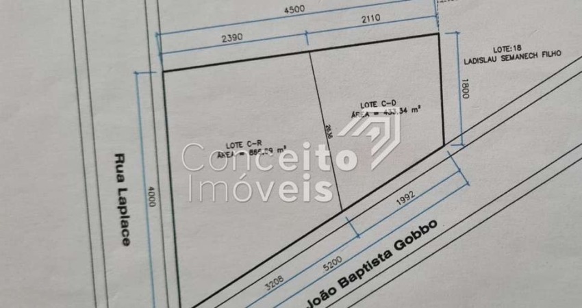 Terreno comercial para alugar na Rua João Baptista Gobbo, Oficinas, Ponta Grossa