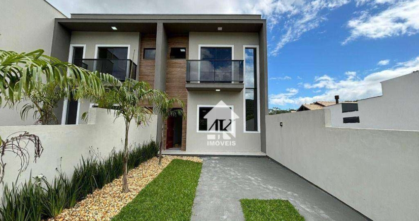 Sobrado com 3 dormitórios à venda, 97 m² por R$ 480.000 - Forquilhas - São José/SC