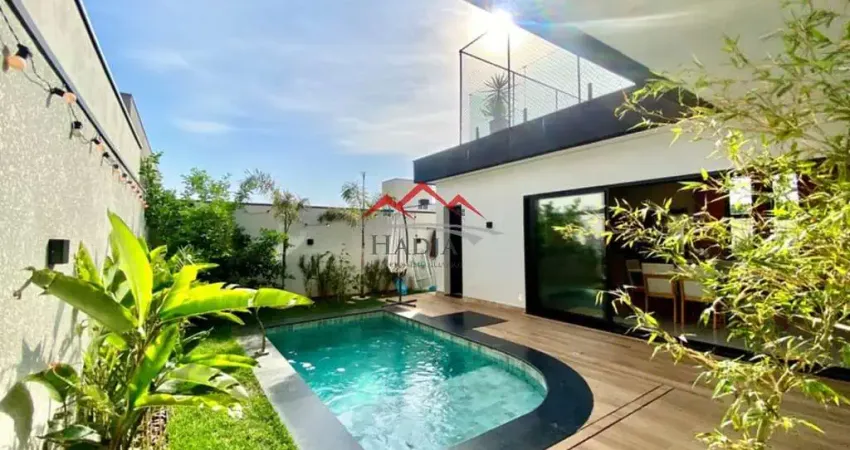 Casa moderna, 4 suítes e piscina, no condomínio brisas de jundiaí