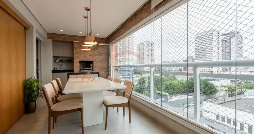 Apartamento à venda de 96m2 com 2 dormitórios, 1 suíte, 2 vagas, varanda gourmet, aceita pet e lazer completo