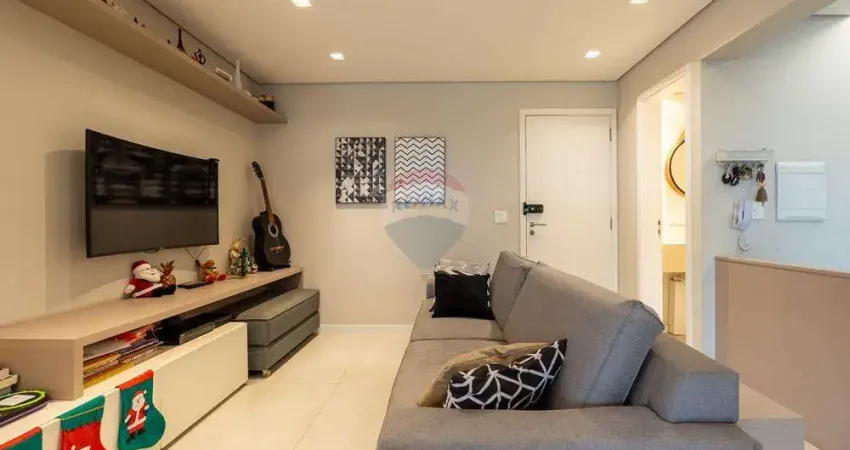 Apartamento à venda de 96m2 com 2 dormitórios, 1 suíte, 2 vagas, varanda gourmet, aceita pet e lazer completo