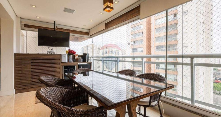 Apartamento à venda com 112m2, 2 suítes, varanda gourmet, 2 vagas e lazer completo na Barra Funda