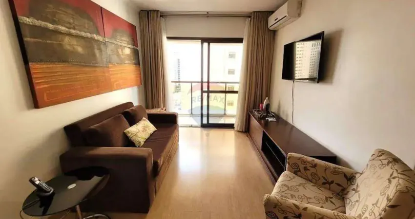 Flat em hotel mobiliado para locação no bairro cerqueira césar com 1 quarto e 1 vaga de garagem