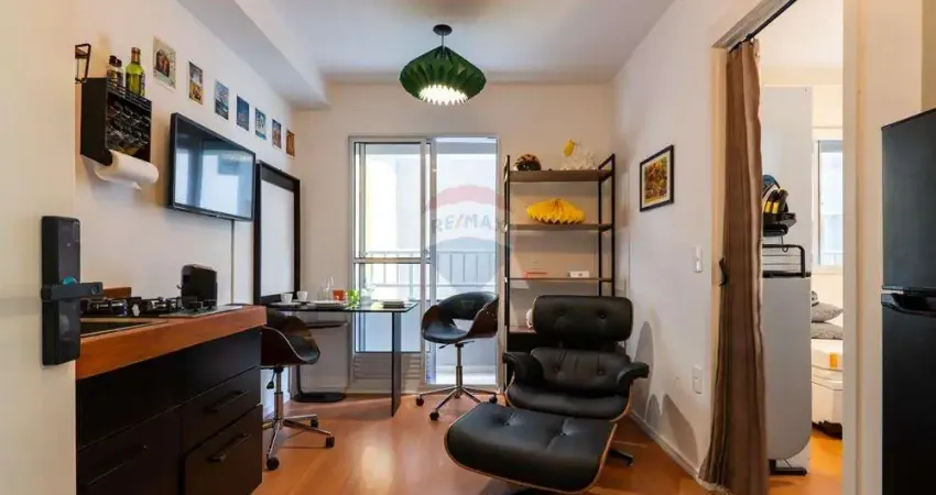Apartamento studio 26m² mobiliado e equipado Campos Elíseos Centro