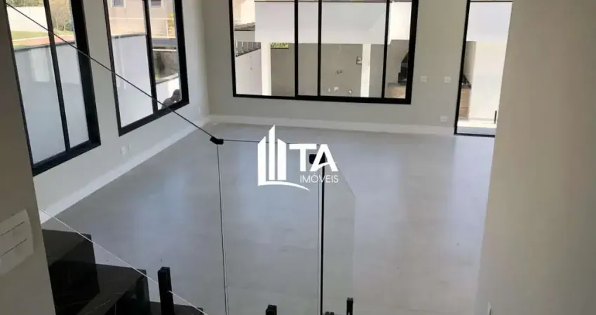 Casa de condomínio à venda, 342m²com 4 suítes, por r$ 3.100.000 - parque das quaresmeiras, alphaville campinas