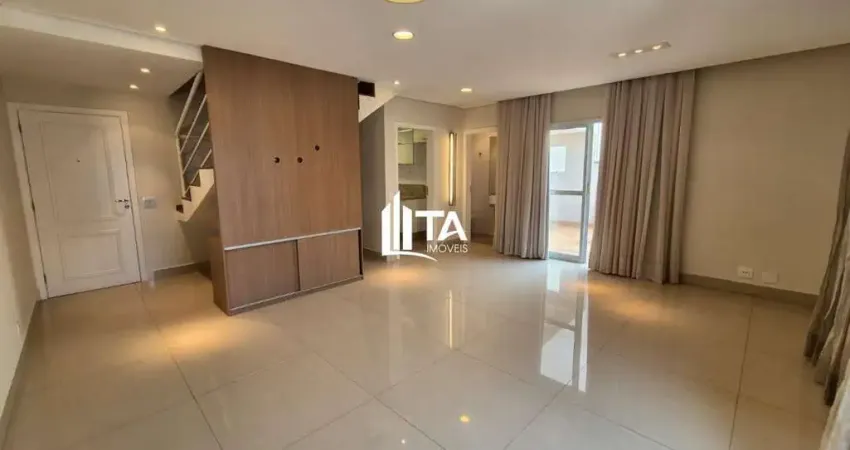 Cobertura duplex à venda 136m² com 3 suítes 2 vagas no mansões santo antônio em campinas.