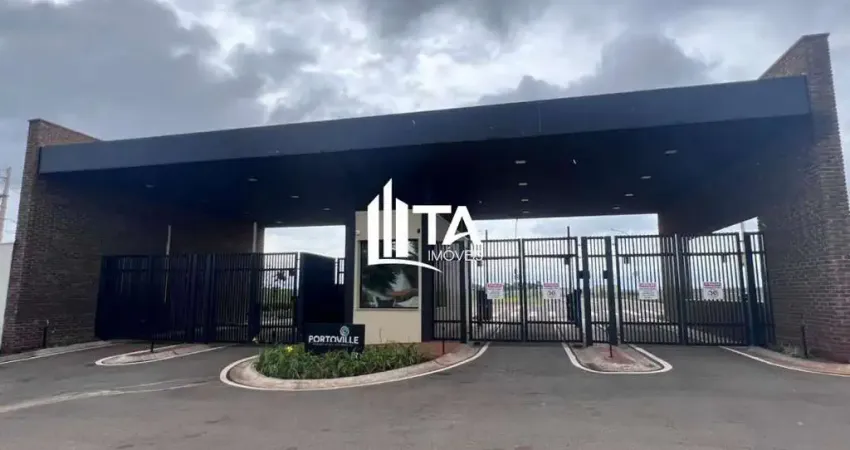 Terreno à venda 300m² em condomínio portoville parque betel residencial em paulínia.