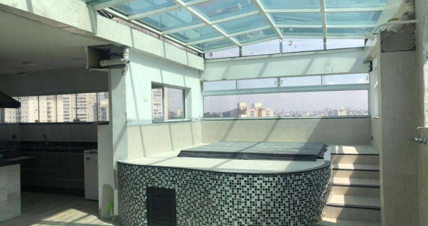 Cobertura com 2 dormitórios para alugar, 198 m² - Campestre - Santo André/SP