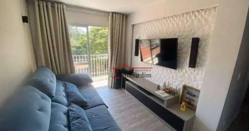 Apartamento com 3 dormitórios à venda, 72 m² - bairro jardim - santo andré/sp