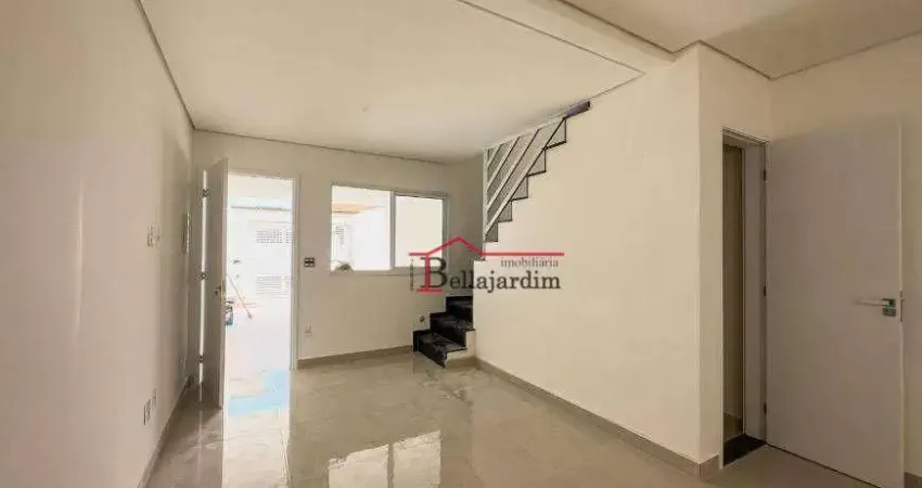 Sobrado com 3 dormitórios à venda, 122 m²- Bairro Vila Homero Thon - Santo André/SP
