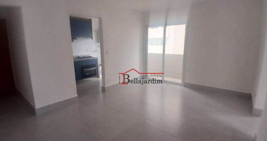 Apartamento com 2 dormitórios para alugar, 65 m² - Centro - Santo André/SP