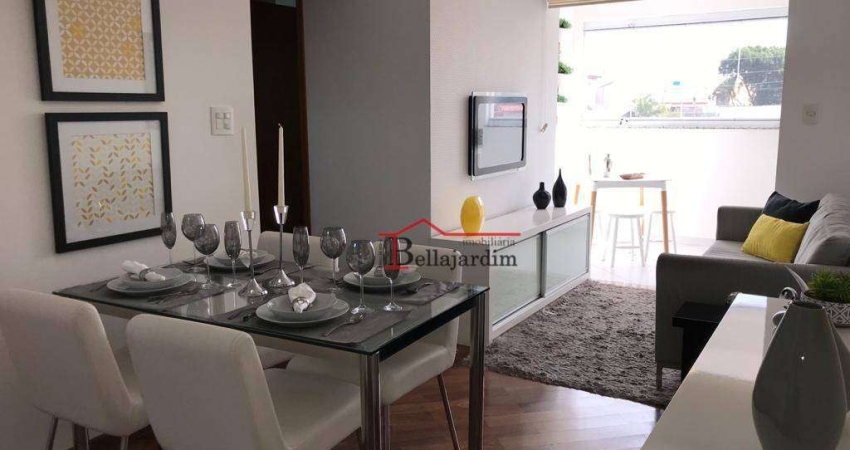 Apartamento com 2 dormitórios à venda, 60 m² - Bairro Campestre - Santo André/SP