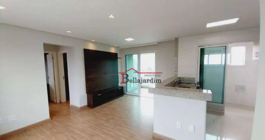 Apartamento com 2 dormitórios para alugar, 73 m² - Bairro Jardim - Santo André/SP
