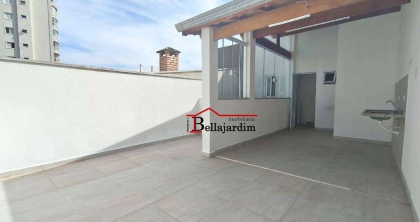 Cobertura com 2 dormitórios para alugar, 45 m² - Vila Valparaíso - Santo André/SP