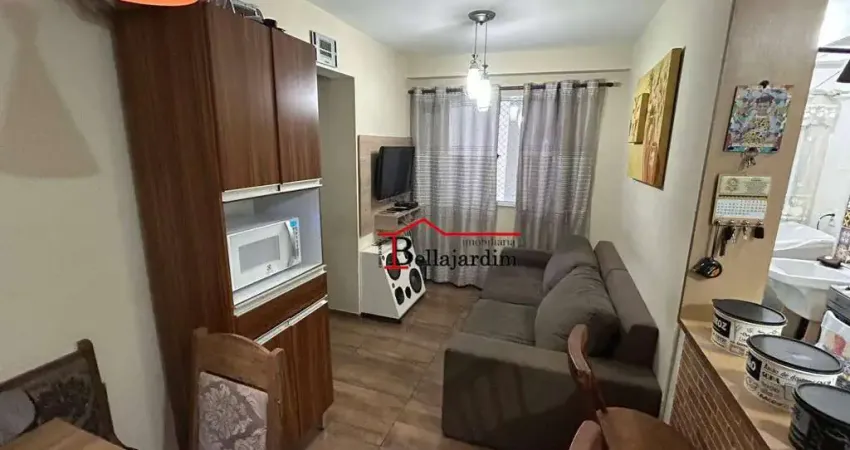 Apartamento com 2 dormitórios para alugar, 42 m² - Vila Valparaíso - Santo André/SP
