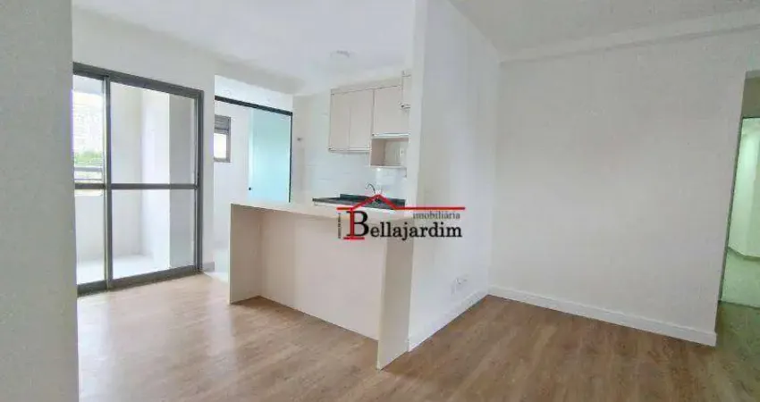 Apartamento com 2 dormitórios para alugar, 59m² - bairro vila são pedro - santo andré/sp