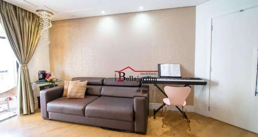 Apartamento com 3 dormitórios à venda, 115 m² - bairro jardim - santo andré/sp