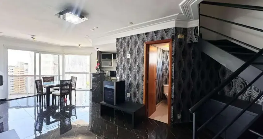 Cobertura para aluguel, 1 quarto, 1 suíte, 2 vagas, jardim - santo andré/sp