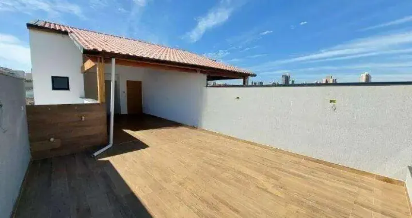 Cobertura com 2 dormitórios à venda, 100 m² - bairro campestre - santo andré/sp