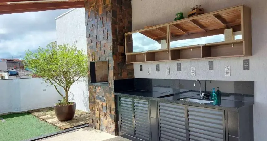 Cobertura com 2 dormitórios à venda, 120m² - bairro parque são vicente - mauá/sp