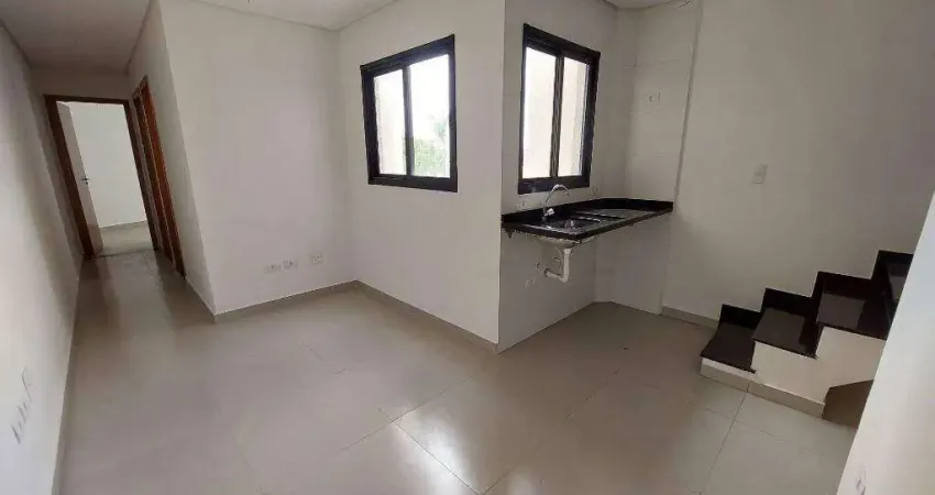 Cobertura com 2 dormitórios à venda, 82m² - bairro vila scarpelli - santo andré/sp