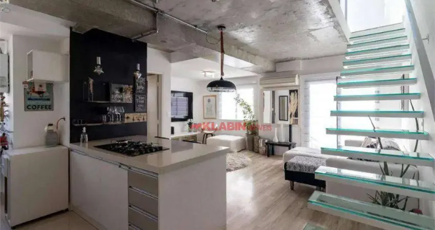 Apartamento Duplex com 1 dormitório à venda, 77 m² por R$ 1.270.000,00 - Itaim Bibi - São Paulo/SP