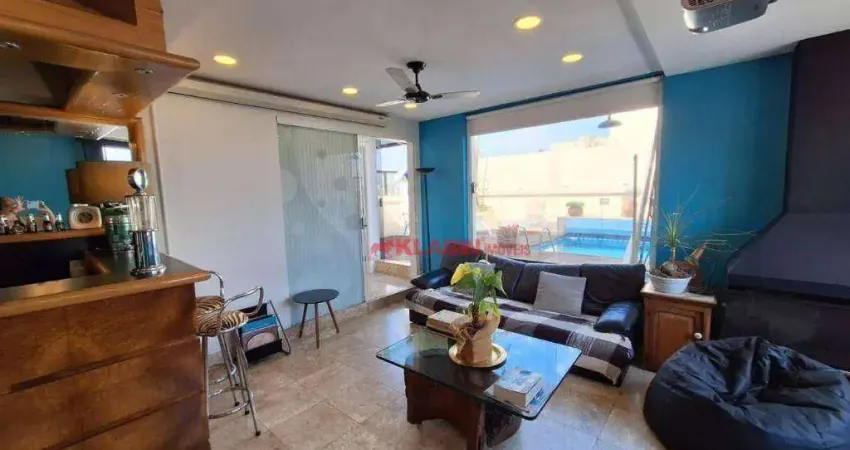 Cobertura Duplex com 220m² de Área Útil de 3 Quartos sendo 2 Suíte e 3 Vagas - Piscina e Churrasqueira ao Lado da Estação Hospital São Paulo do Metrô