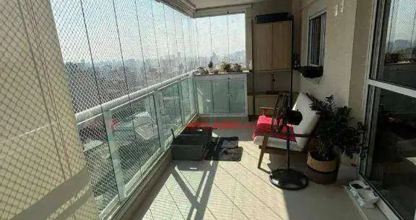 Apartamento andar alto com vista panorâmica da cidade de 2 quartos sendo 1 suíte e 2 vagas com 74m² de área útil e lazer de clube - próximo ao metrô