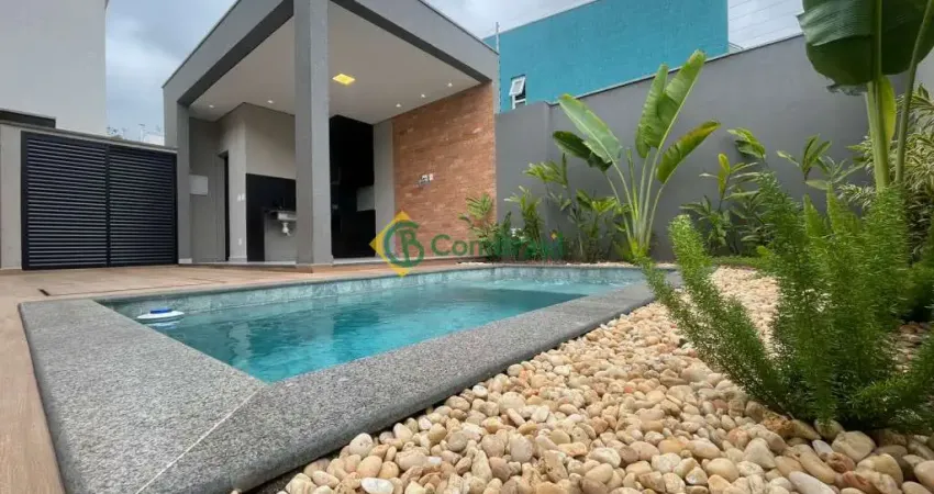 Casa térrea nova com 3 suítes, piscina, espaço gourmet. Condomínio fechado - Bella Citta -  Mogi das Cruzes/SP