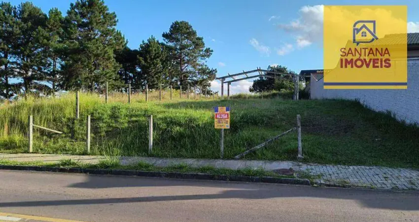 Terreno para alugar, 490 m² por r$ 3.300/mês - loteamento são gerônimo - campo largo/pr