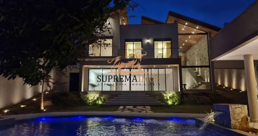 Casa com 5 suítes à venda, condomínio parque reserva fazenda imperial