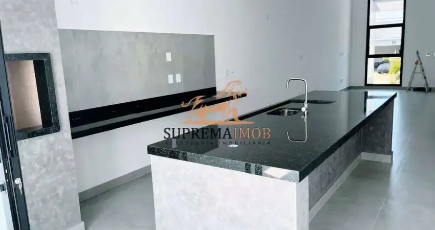 Casa térrea ,fachada moderna com spa e 3 suítes ,condomínio campos do conde