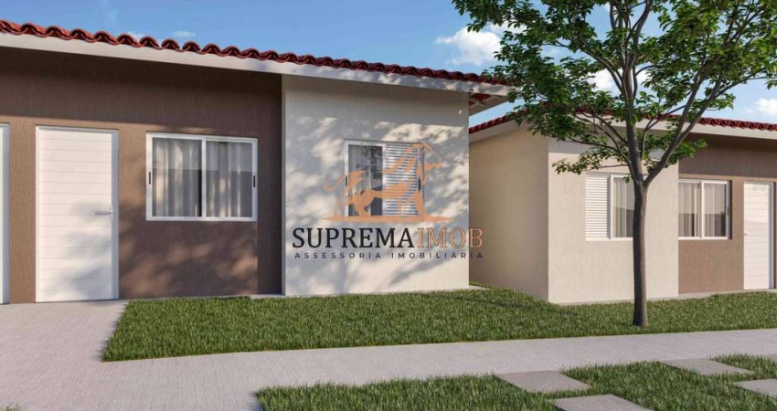 Casas de 2 dormitórios com quintal , Condomínio lar Dallas