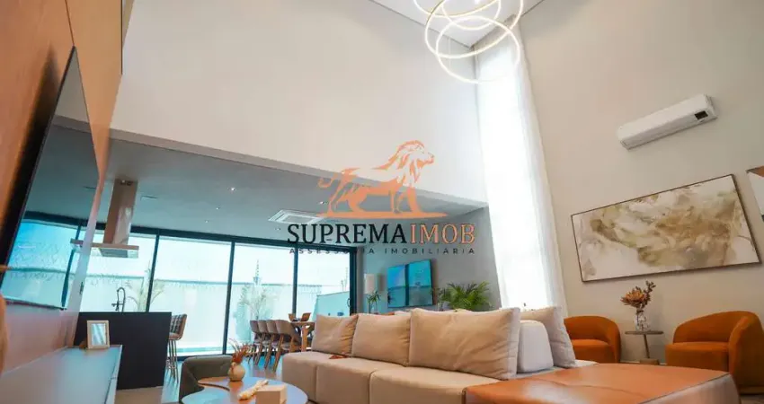 Casa sobrado com 4 suítes de porteira fechada, alphaville nova esplanada 1