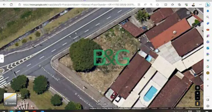 Terreno comercial à venda na Rua Francisco Alves, Solemar, Praia Grande