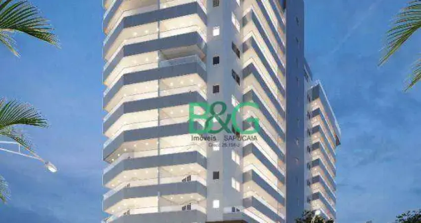Apartamento com 2 dormitórios à venda, 79 m² por r$ 466.900,00 - mirim - praia grande/sp