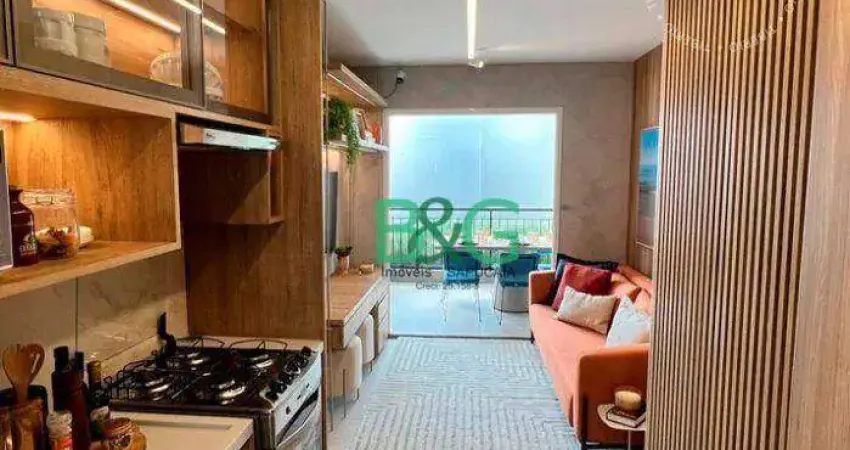 Apartamento com 1 dormitório à venda, 35 m² por r$ 397.700,00 - tatuapé - são paulo/sp