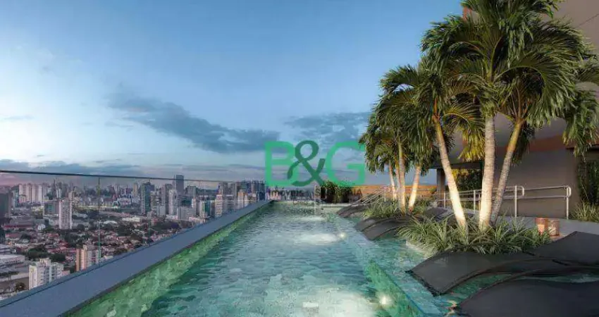 Studio com 1 dormitório à venda, 19 m² por r$ 296.159,49 - vila dom pedro i - são paulo/sp