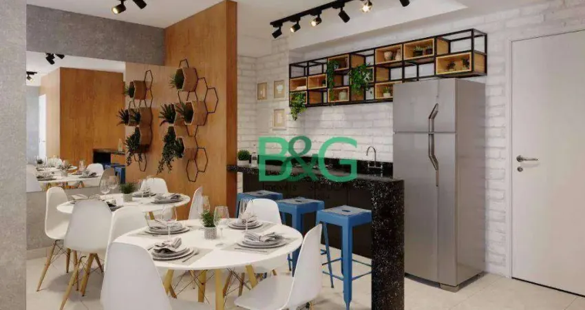 Apartamento com 2 dormitórios à venda, 32 m² por R$ 217.041,60 - Vila Nova Parada - São Paulo/SP