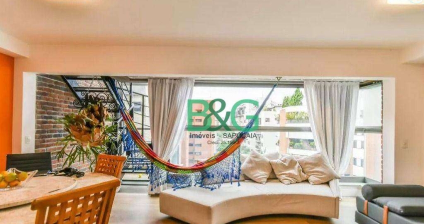 Apartamento com 1 dormitório à venda, 80 m² por R$ 2.999.000 - Jardim Paulista - São Paulo/SP