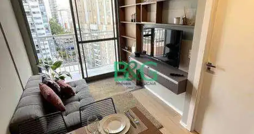 Apartamento com 1 dormitório para alugar, 29 m² por R$ 4.090,00/mês - Santo Amaro - São Paulo/SP