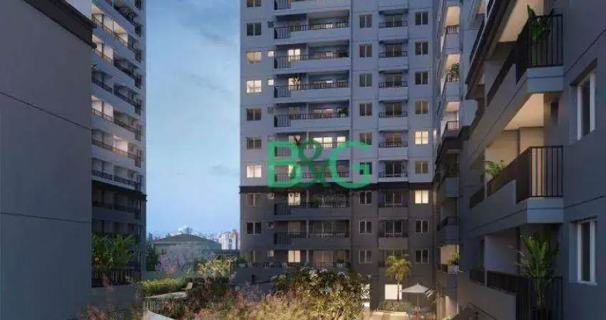 Apartamento com 2 dormitórios à venda, 41 m² por R$ 340.722,36 - Ipiranga - São Paulo/SP